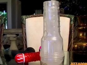 Naughty twink micah andrews uses dildo and fleshlight solo